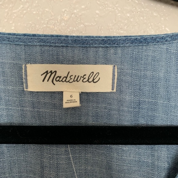 Madewell Chambray Button Down Dress - Picture 3 of 4